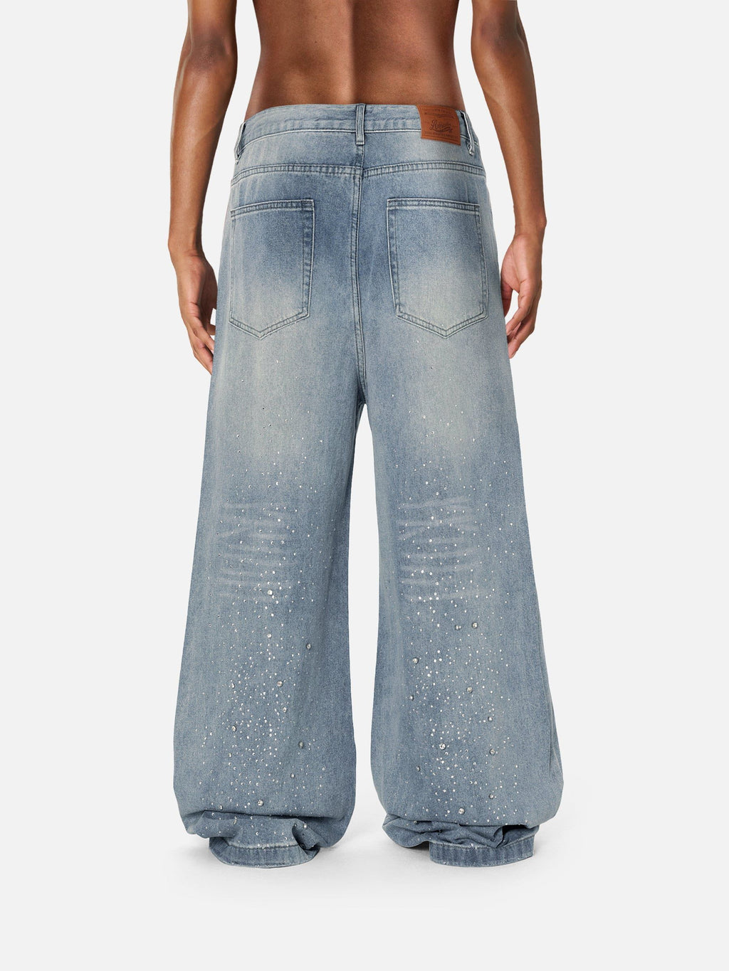 Aelfric Eden Rhinestone Baggy Jeans